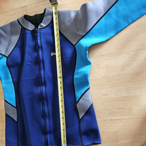 GoldFin Women's Wetsuit Top Jacket Neoprene Front Zip Purple -XXXL - Picture 7 of 10